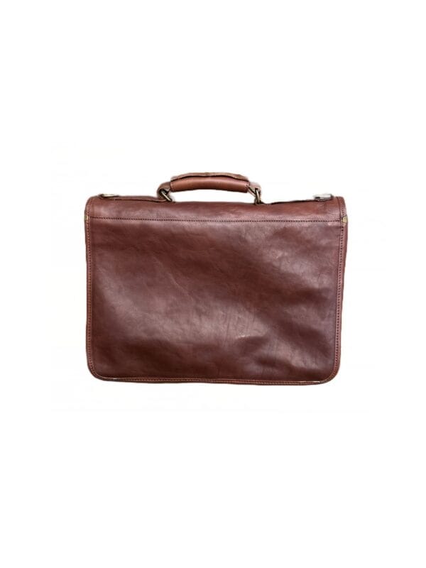 I Medici leather work bag with pockets - Image 3