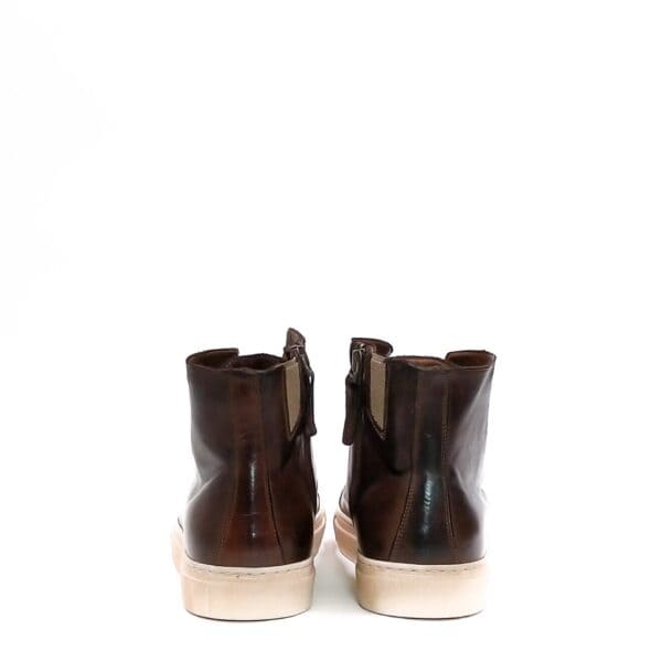 Women's leather high sneakers - Image 3