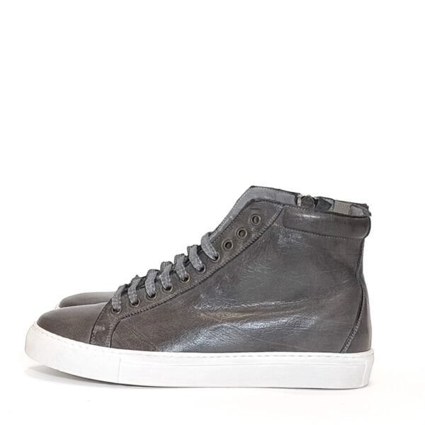 Men's high sneakers in leather - Image 2