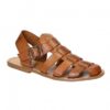 Sandal in leather cage man