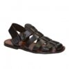 Sandal in leather cage man