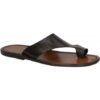 Men's leather thong slipper