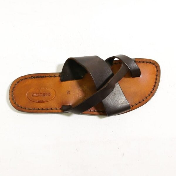 Men's leather thong slipper - Image 2
