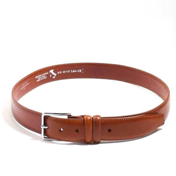 Leather belt for men Pelletteria Allegrini Filippo - Image 3