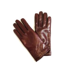 Guanto donna liscio in pelle