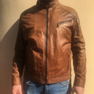 Pegaso Tuscany men's leather jacket hand-buffered