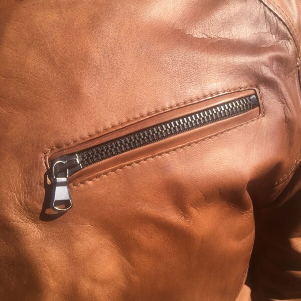 Pegaso Tuscany men's leather jacket hand-buffered - Image 4