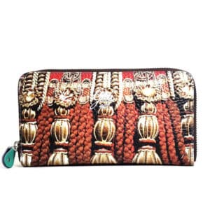 Gabs leather wallet w/print cords