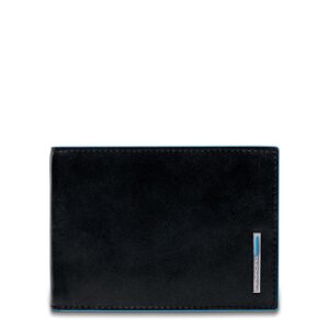 Piquadro men's leather wallet with coin purse and flap