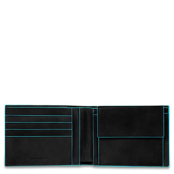 Piquadro men's leather wallet with coin purse - Image 2
