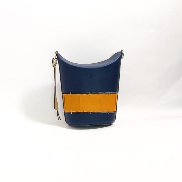 Boldrini Selleria leather two-tone bucket bag - Image 3