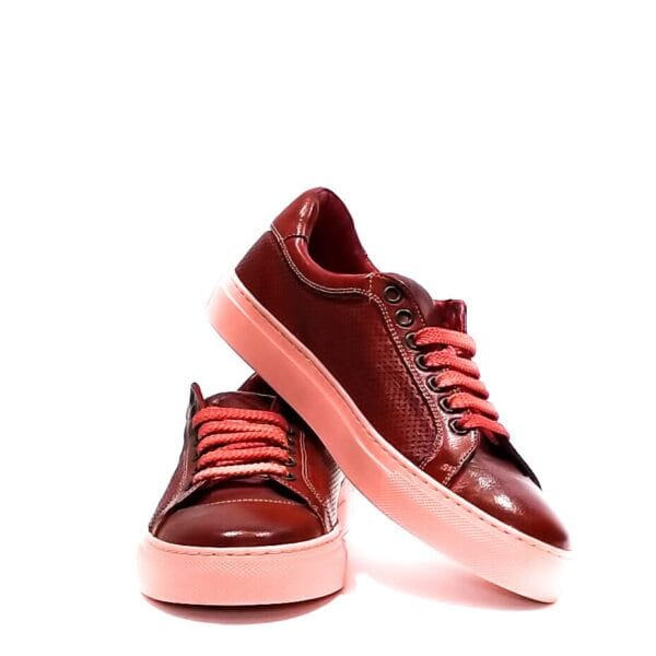 Sneakers bassa da donna in pelle