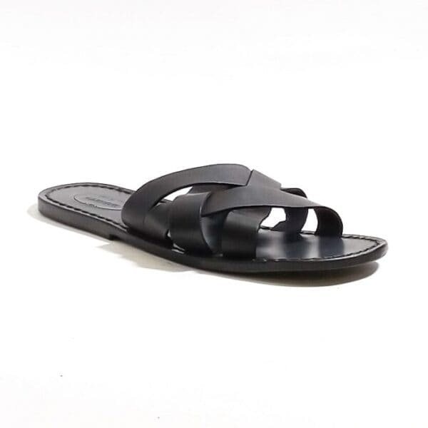 Men's leather bread slipper