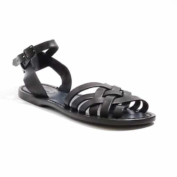 Women's woven leather sandal - Image 4