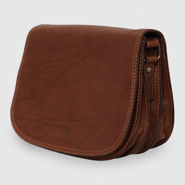 I Medici rounded leather postbag - Image 3