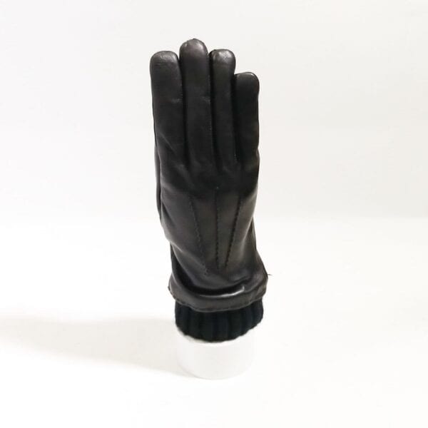 Men's leather glove with cuff - Image 3