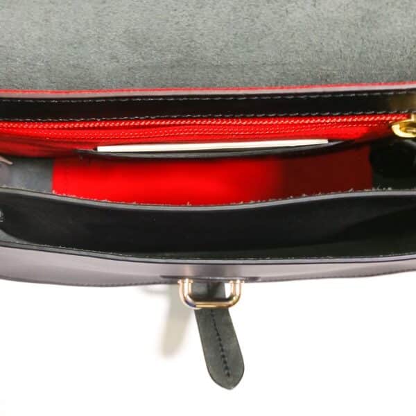 Borsa/tracolla in pelle c/patta Boldrini Selleria - immagine 3