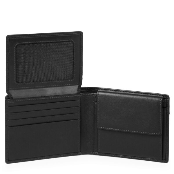Piquadro leather men's wallet w/money clip/coin - Image 2