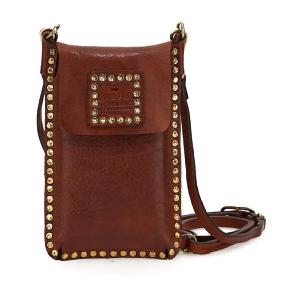 Campomaggi leather mobile phone holder