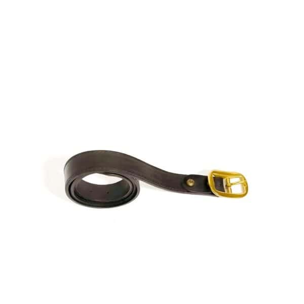 Leather belt with Campomaggi rivets - Image 3