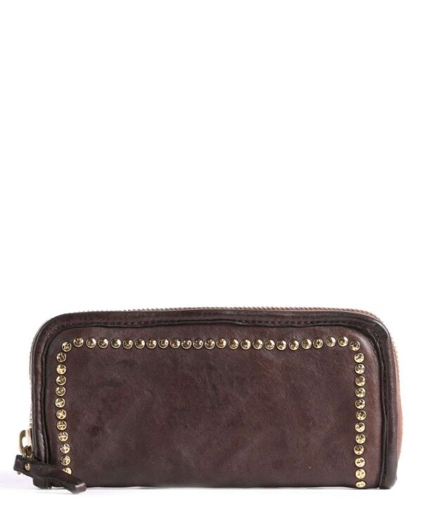 Campomaggi leather wallet with rivets - Image 3