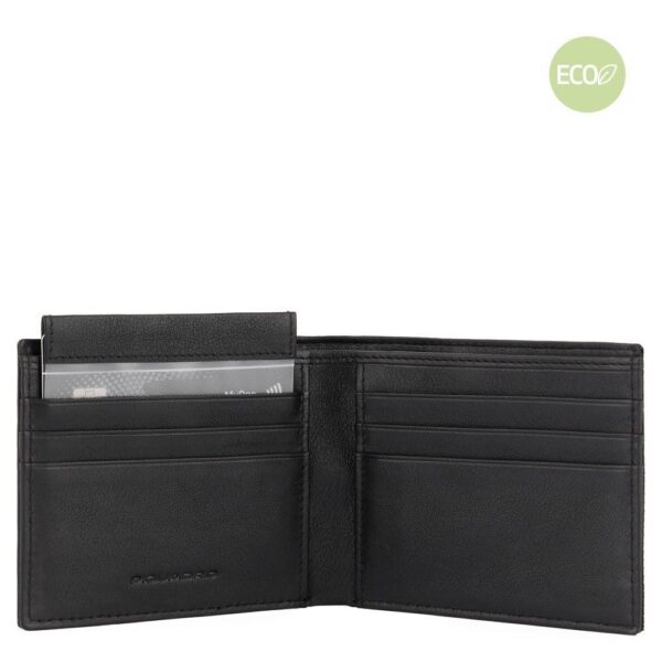 Men's wallet in recycled fabric and leather - Image 2