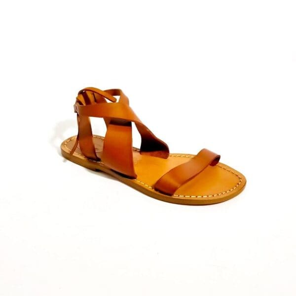 Women's cross-leather sandals - Image 4