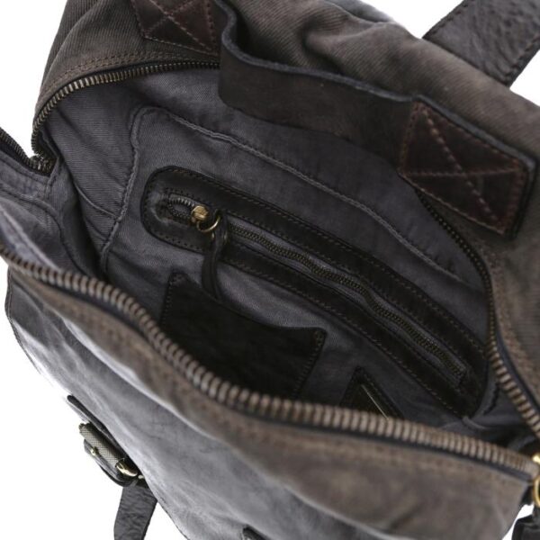 Campomaggi fabric and leather backpack - Image 3