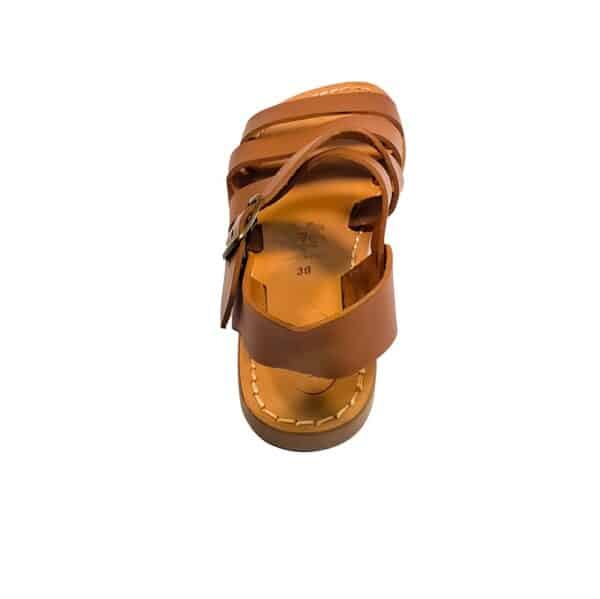 Women's cross-leather sandals - Image 2