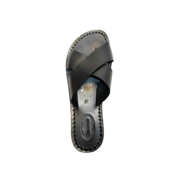 Women's cross leather slipper - Image 3