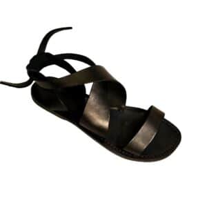 Women's cross-leather sandals