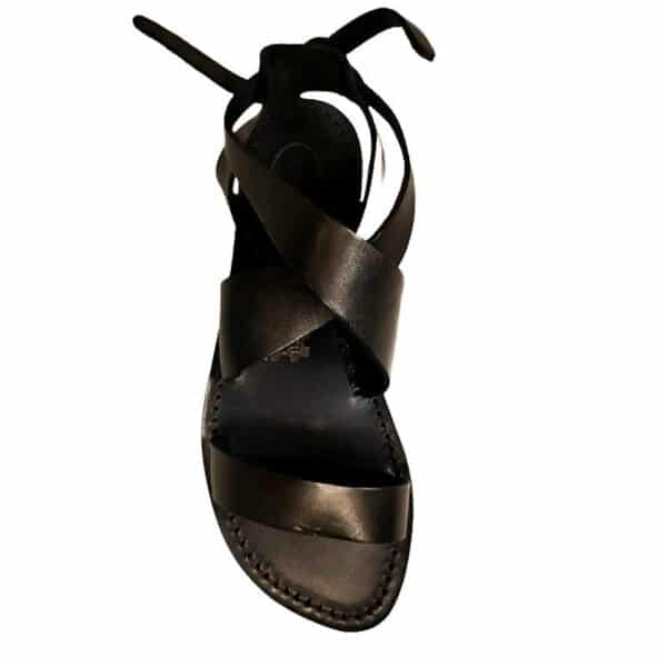 Women's cross-leather sandals - Image 2