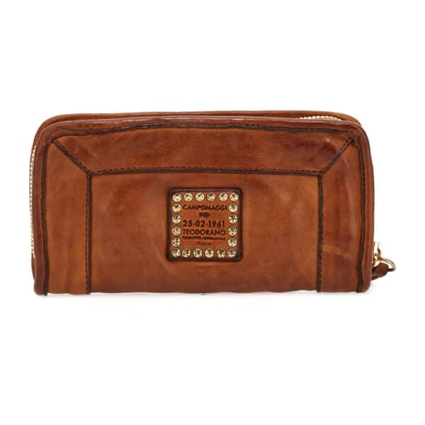 Campomaggi leather wallet with rivets - Image 2