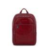 Piquadro leather small backpack - Red