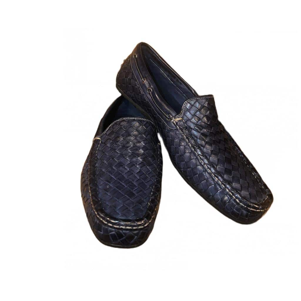 Mocassino intrecciato da uomo in pelle Pelletteria Allegrini
