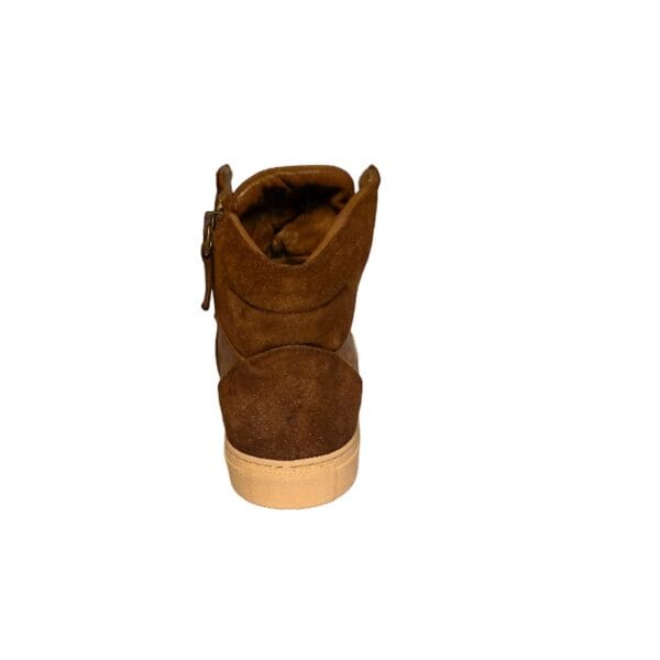 Sneakers alta da uomo in pelle di bufalo - immagine 4