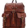 Campomaggi leather backpack with pocket
