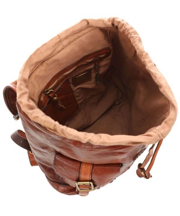 Campomaggi leather backpack with pocket - Image 4