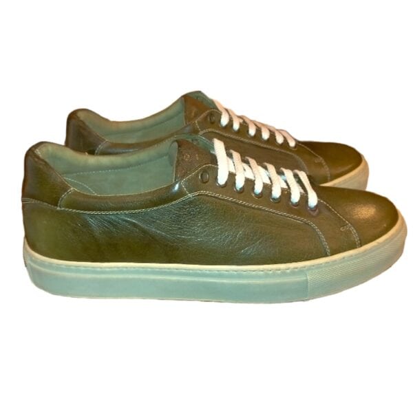 Men's low leather sneakers - Image 3