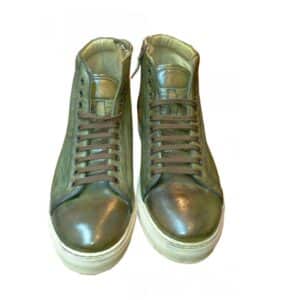 Men's high sneakers in leather