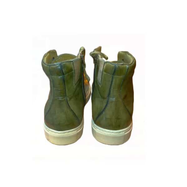 Sneakers alta da uomo in pelle - immagine 2