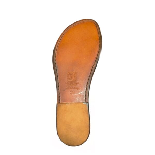 Women's strip leather slipper - Image 3
