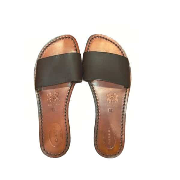Women's strip leather slipper - Image 2