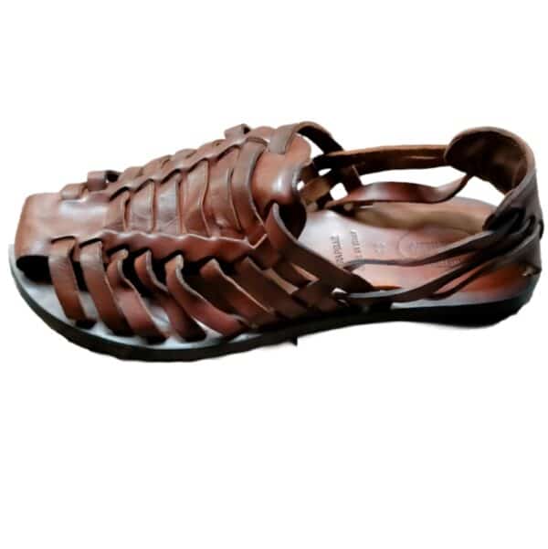 Sandal in leather cage man - Image 2