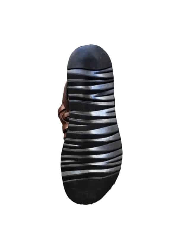 Sandalo in cuoio gabbia uomo - immagine 3