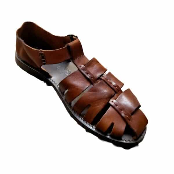 Sandal in leather cage man - Image 2