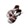 Women's cross-leather sandals