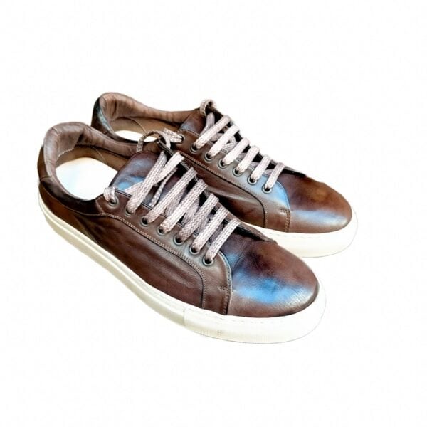 Sneakers bassa da uomo in pelle - immagine 2