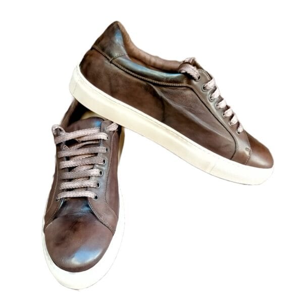 Sneakers bassa da uomo in pelle
