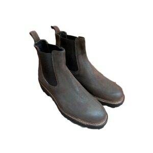 men's boot in Velour vax